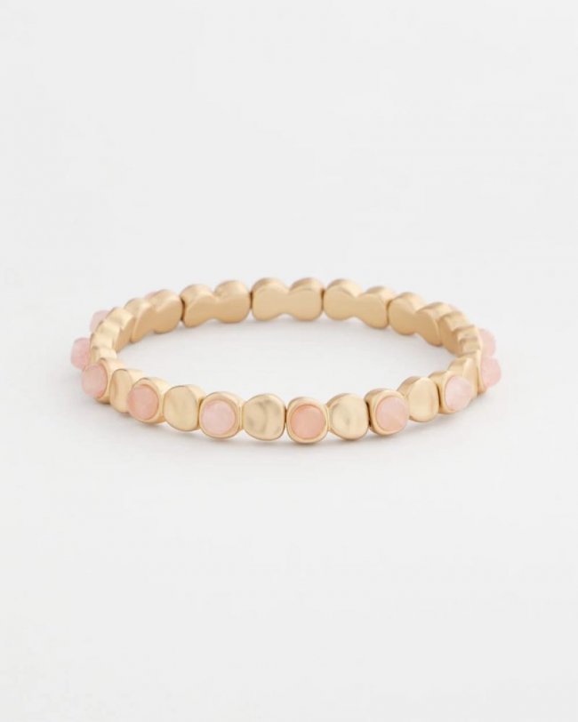 Chicos Blush Mini Circle Stretch Bracelet - BLUSH Chicos Blush Mini Circle Stretch Bracelet - BLUSH