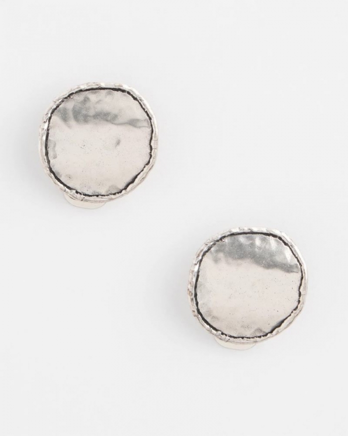 Chicos No Droop™ Silver Tone Clip-On Earrings - SILVER