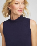 Chicos Zenergy® Luxe Sleeveless Mockneck - PASSPORT BLUE Chicos Zenergy® Luxe Sleeveless Mockneck - PASSPORT BLUE