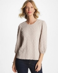 Chicos Textured Feminine Tee - SMOKEY TAUPE Chicos Textured Feminine Tee - SMOKEY TAUPE
