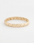 Chicos Thin Twist Stretch Bracelet - GOLD