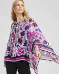 Chicos Travelers™ Paisley Chiffon Layered Top - PURPLE CLOVER Chicos Travelers™ Paisley Chiffon Layered Top - PURPLE CLOVER