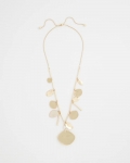 Chicos Gold Long Single Strand Necklace - GOLD Chicos Gold Long Single Strand Necklace - GOLD
