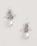 Chicos Silvertone Cluster Earrings - SILVER Chicos Silvertone Cluster Earrings - SILVER