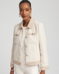 Chicos Tonal Neutral Tweed Jacket - NEUTRAL Chicos Tonal Neutral Tweed Jacket - NEUTRAL