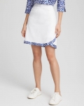 Chicos UPF Neema Printed Hem Skort - RICH COBALT Chicos UPF Neema Printed Hem Skort - RICH COBALT