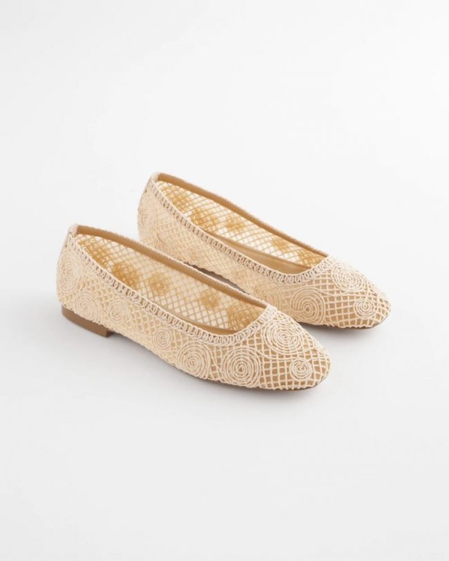 Chicos Cora Raffia Flats - NATURAL