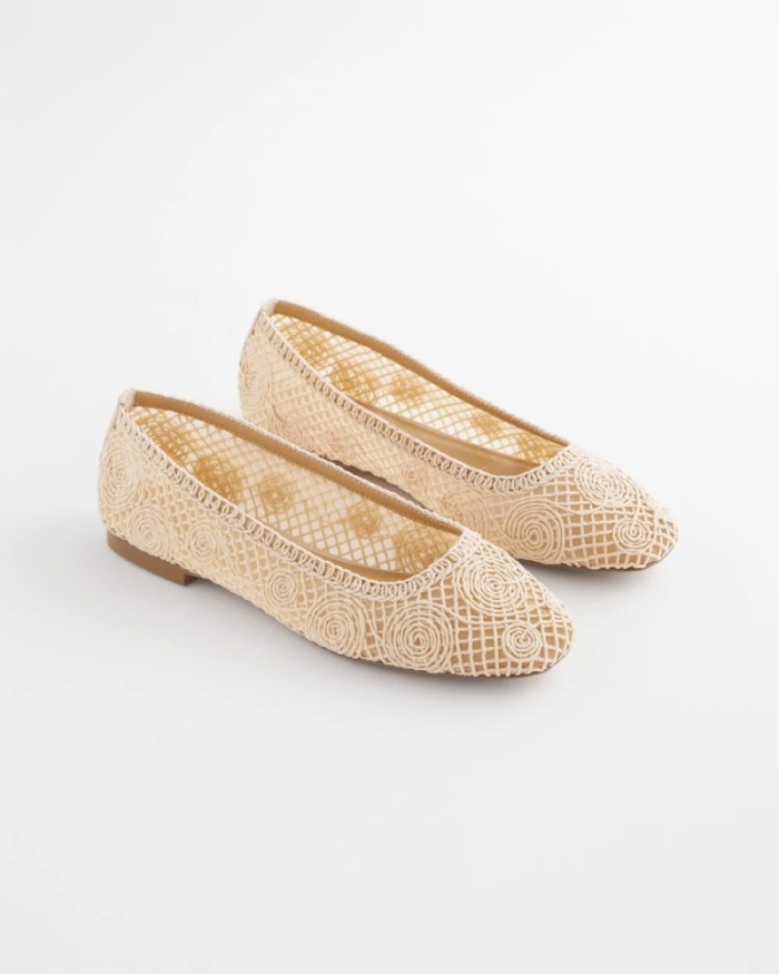 Chicos Cora Raffia Flats - NATURAL