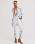 Chicos Embroidered Girlfriend Slim Ankle Jeans - ALABASTER Chicos Embroidered Girlfriend Slim Ankle Jeans - ALABASTER