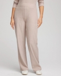 Chicos Zenergy® Brushed Ribbed Pants - LIGHT TAUPE HEATHER Chicos Zenergy® Brushed Ribbed Pants - LIGHT TAUPE HEATHER