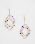 Chicos Diamond Shaped Linear Earrings - MULTI