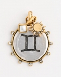 Chicos Gemini Zodiac Charm Pendant - MIXED METALS Chicos Gemini Zodiac Charm Pendant - MIXED METALS
