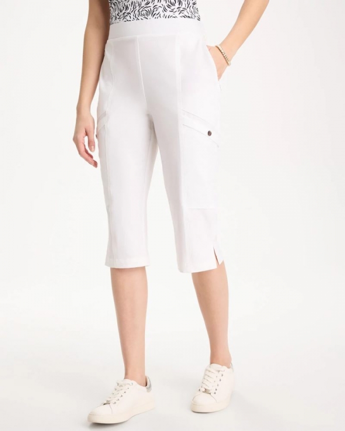 Chicos Zenergy® UPF Pedal Pusher Pants - ALABASTER