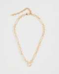Chicos Shiny Goldtone Novelty Charm Necklace - GOLD