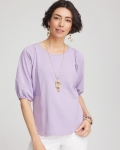 Chicos Dolman Sleeve Top - GENTLE LAVENDER