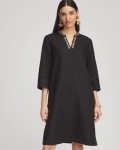 Chicos Embellished Linen Kurta Dress Chicos Embellished Linen Kurta Dress