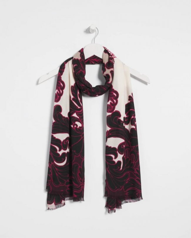 Chicos Maude Medallion Oblong Scarf - BLACK Chicos Maude Medallion Oblong Scarf - BLACK