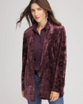 Chicos Crushed Velvet Blazer - NIGHT BLOOM Chicos Crushed Velvet Blazer - NIGHT BLOOM