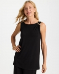 Chicos Travelers™ Knit Buckle Tunic - BLACK