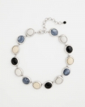 Chicos Short Polka Dot Collar - NEUTRAL
