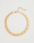 Chicos Crinkle Goldtone Collar Necklace - GOLD Chicos Crinkle Goldtone Collar Necklace - GOLD