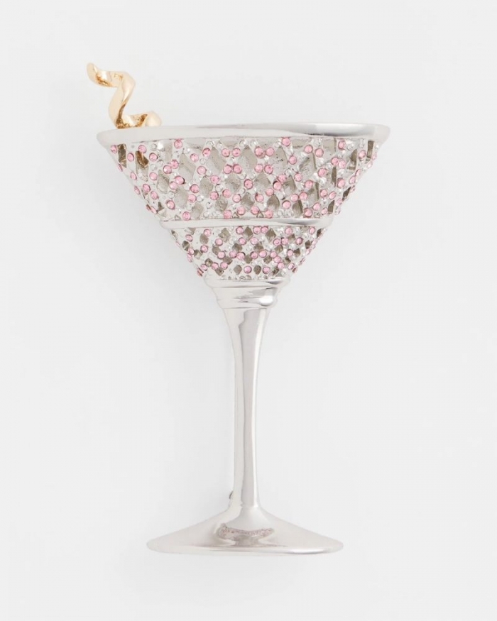 Chicos Cocktail Brooch - PINK