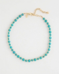 Chicos Turquoise Resin Short Necklace - AQUA Chicos Turquoise Resin Short Necklace - AQUA