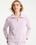 Chicos Zenergy® Beach Slub Half-Zip Pullover Top - PALE SWEET PEA Chicos Zenergy® Beach Slub Half-Zip Pullover Top - PALE SWEET PEA