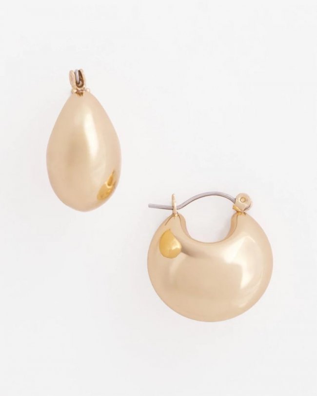 Chicos No Droop® Gold-Tone Huggie Hoop Earrings - GOLD Chicos No Droop® Gold-Tone Huggie Hoop Earrings - GOLD