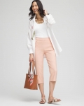 Chicos Brigitte™ Cross Dye Capri Pants - MELON MAMBO