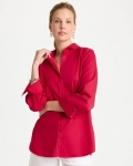 Chicos No Iron Stretch Shirt - CHERRY LUSH Chicos No Iron Stretch Shirt - CHERRY LUSH