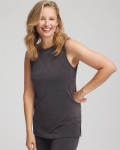 Chicos Travelers™ Classic Side-Slit Tank - SERENE GRAY Chicos Travelers™ Classic Side-Slit Tank - SERENE GRAY