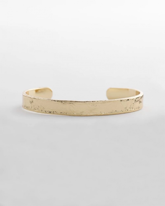 Chicos Goldtone Flexible Cuff Bracelet - GOLD