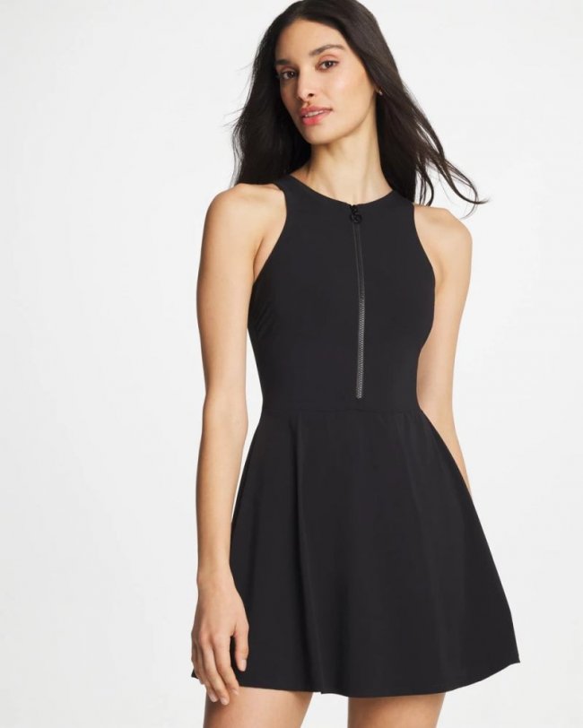 Chicos Gottex Swim Shady Swim Dress - BLACK