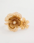 Chicos Filigree Flower Hinge Cuff Bracelet - GOLD Chicos Filigree Flower Hinge Cuff Bracelet - GOLD