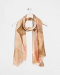 Chicos Neutral Floral Oblong Scarf - NEUTRAL Chicos Neutral Floral Oblong Scarf - NEUTRAL