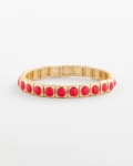 Chicos Bold Orange Goldtone Stretch Bracelet - ORANGE Chicos Bold Orange Goldtone Stretch Bracelet - ORANGE
