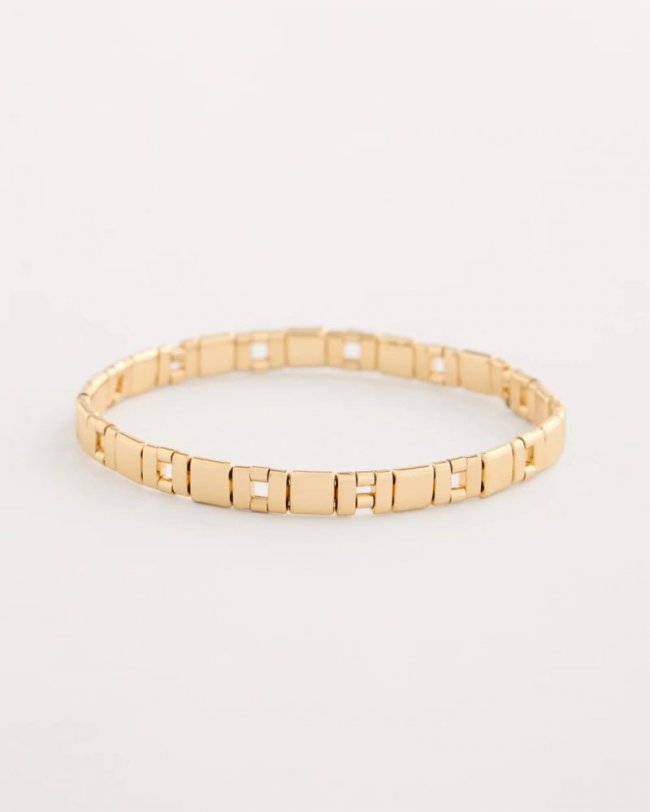 Chicos Glam Slice Stretch Bracelet - GOLD Chicos Glam Slice Stretch Bracelet - GOLD