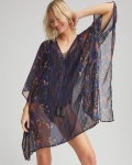 Chicos Miraclesuit® Tapiz Caftan Cover-Up - BLACK/MULTI Chicos Miraclesuit® Tapiz Caftan Cover-Up - BLACK/MULTI