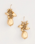 Chicos Goldtone Cluster Earrings - GOLD Chicos Goldtone Cluster Earrings - GOLD