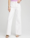 Chicos So Slimming® High-Rise Wide-Leg Jeans - ALABASTER Chicos So Slimming® High-Rise Wide-Leg Jeans - ALABASTER