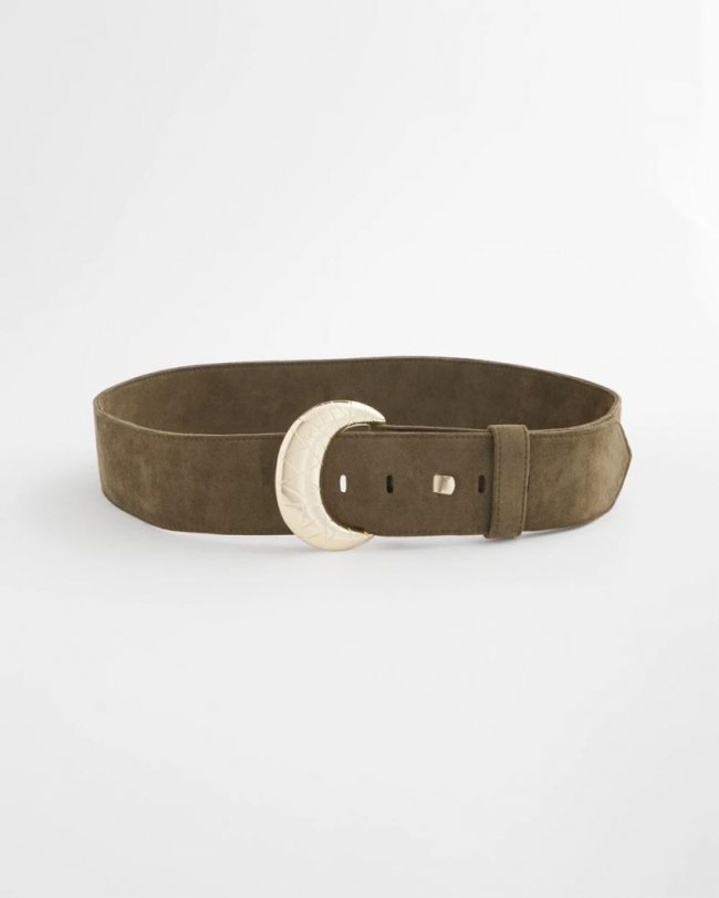 Chicos Green Faux Suede Sash Belt - GREEN Chicos Green Faux Suede Sash Belt - GREEN