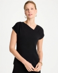 Chicos Travelers™ Knit Asymmetrical Top - BLACK Chicos Travelers™ Knit Asymmetrical Top - BLACK
