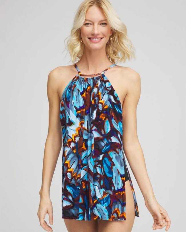 Chicos Magicsuit® Monarch Parker Convertible One Piece - MULTI