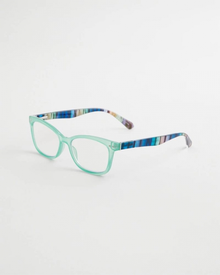 Chicos Multi-Stripe Square Readers - GREEN