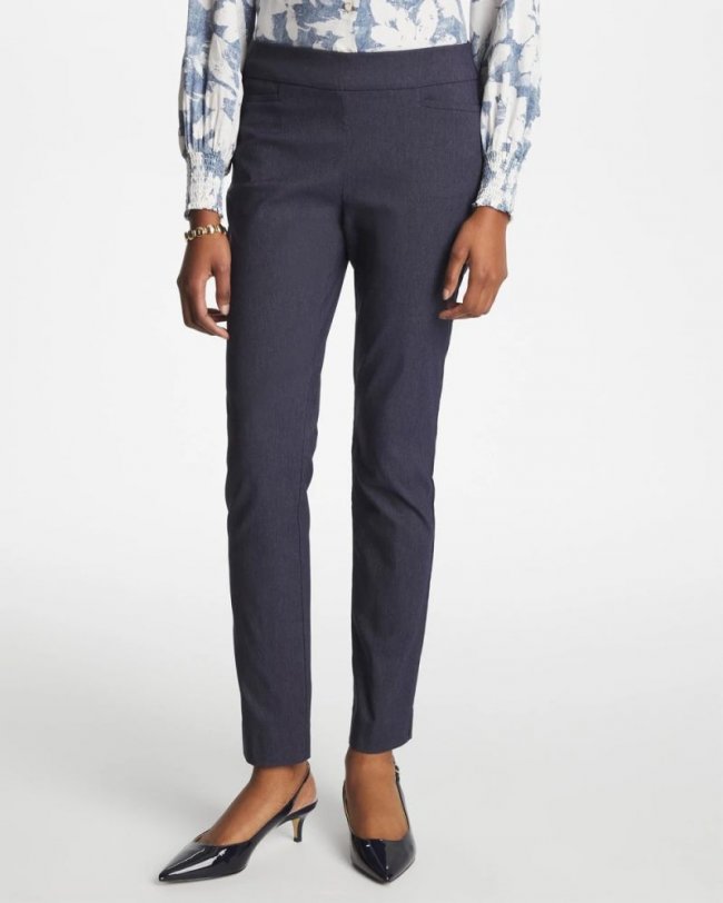 Chicos Indigo Brigitte™ Slim Pull-On Ankle Pants - INDIGO