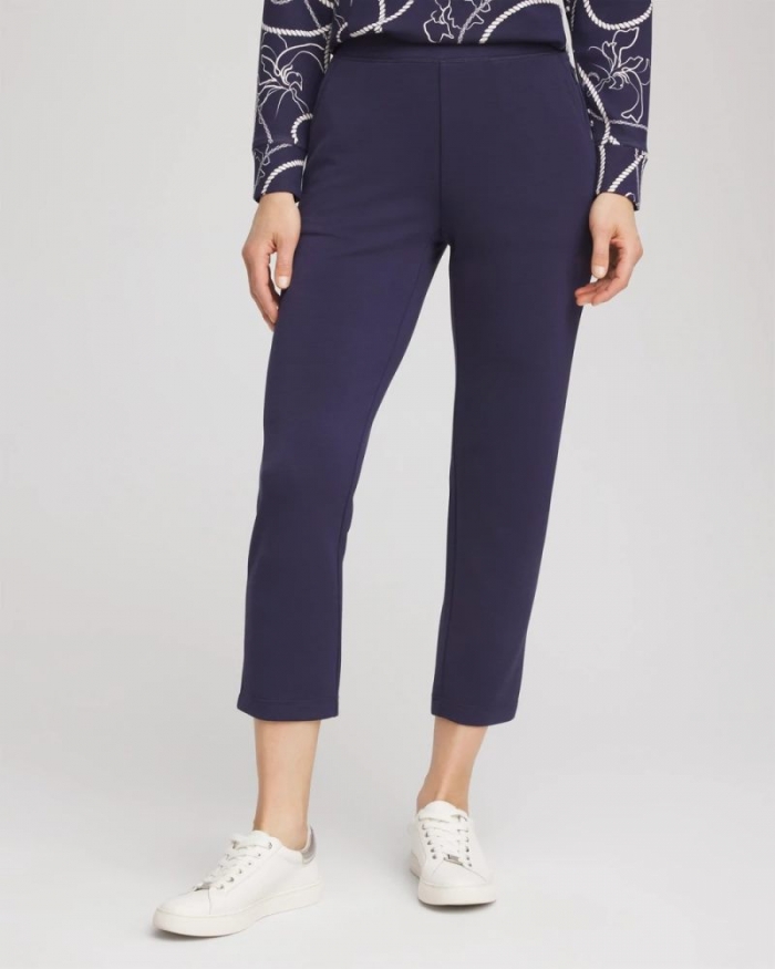 Chicos Zenergy® Soft Cropped Pants - PASSPORT BLUE
