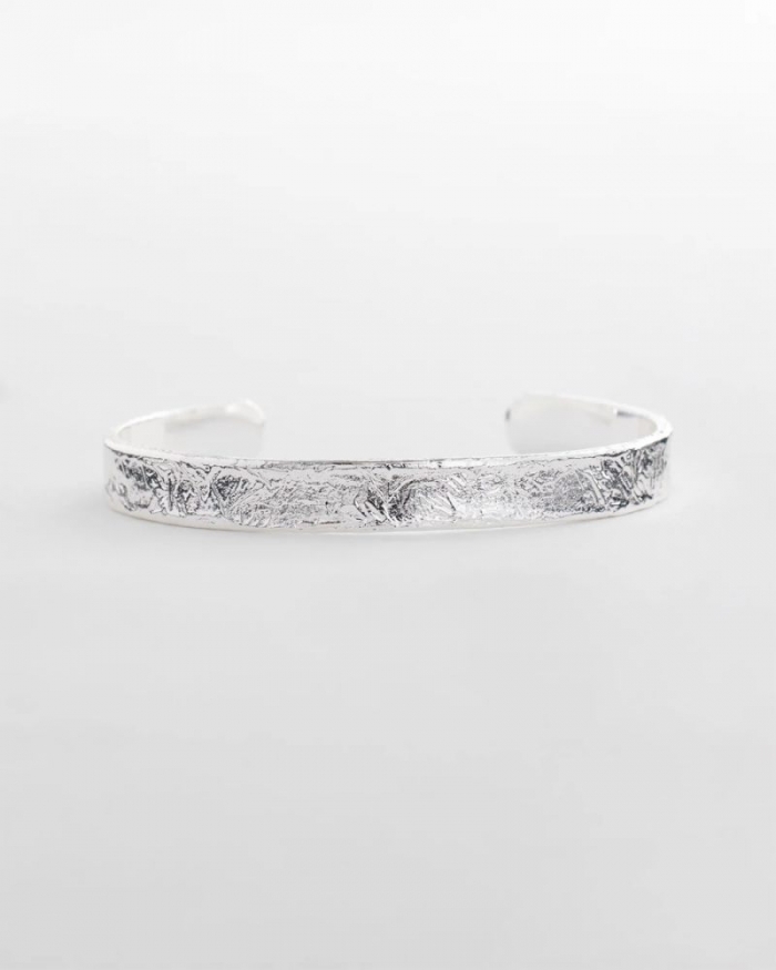Chicos Silvertone Flexible Cuff Bracelet - SILVER
