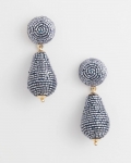 Chicos Wrapped Teardrop Post Earrings - BLUE