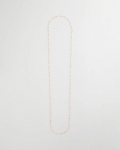 Chicos Sea Foam Long Single-Strand Necklace - WHITE/GOLD Chicos Sea Foam Long Single-Strand Necklace - WHITE/GOLD
